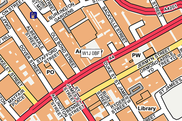 W1J 0BF map - OS OpenMap – Local (Ordnance Survey) W1J 0BF map - OS OpenMap – Local (Ordnance Survey)