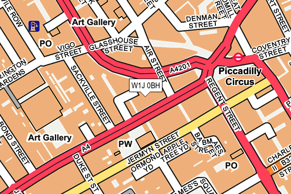 W1J 0BH map - OS OpenMap – Local (Ordnance Survey) W1J 0BH map - OS OpenMap – Local (Ordnance Survey)