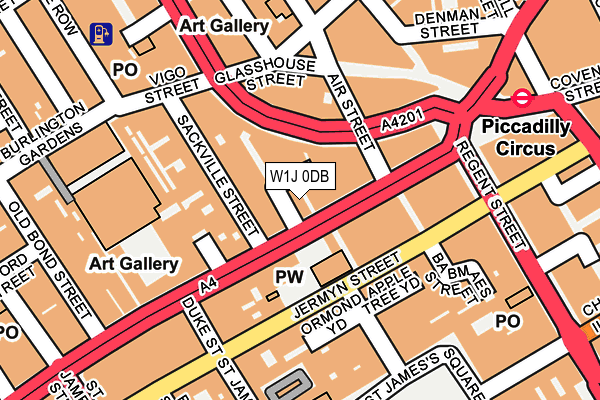 W1J 0DB map - OS OpenMap – Local (Ordnance Survey) W1J 0DB map - OS OpenMap – Local (Ordnance Survey)