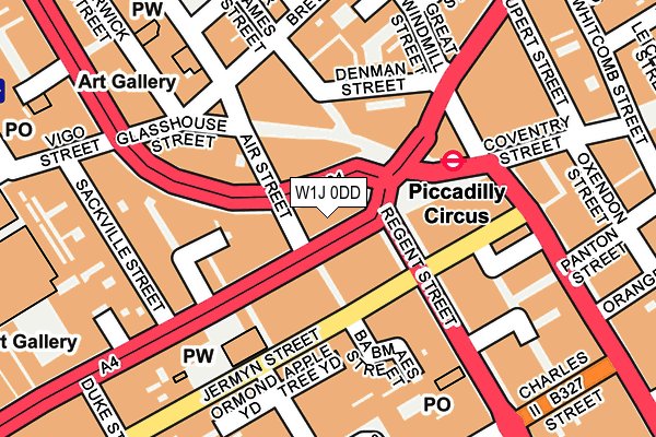 W1J 0DD map - OS OpenMap – Local (Ordnance Survey) W1J 0DD map - OS OpenMap – Local (Ordnance Survey)