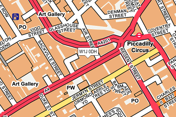W1J 0DH map - OS OpenMap – Local (Ordnance Survey) W1J 0DH map - OS OpenMap – Local (Ordnance Survey)