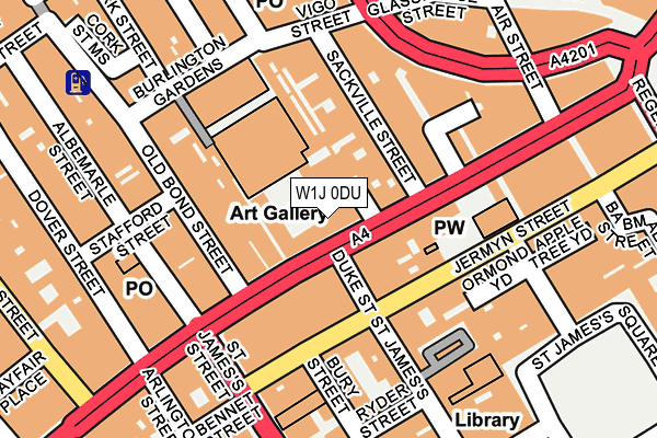 W1J 0DU map - OS OpenMap – Local (Ordnance Survey) W1J 0DU map - OS OpenMap – Local (Ordnance Survey)