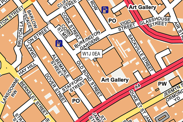 W1J 0EA map - OS OpenMap – Local (Ordnance Survey) W1J 0EA map - OS OpenMap – Local (Ordnance Survey)
