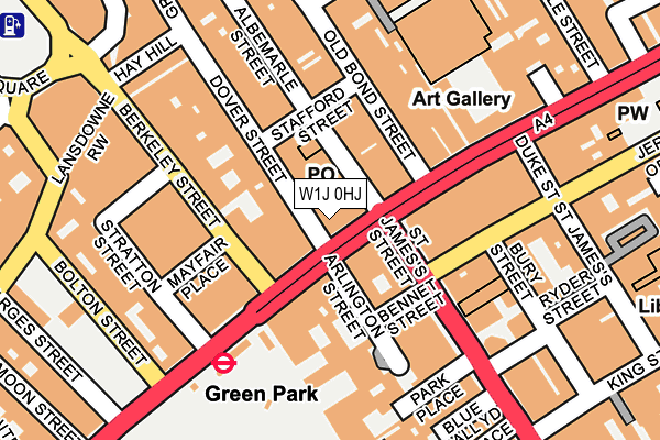 W1J 0HJ map - OS OpenMap – Local (Ordnance Survey) W1J 0HJ map - OS OpenMap – Local (Ordnance Survey)