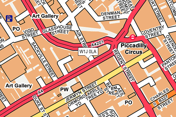 W1J 0LA map - OS OpenMap – Local (Ordnance Survey) W1J 0LA map - OS OpenMap – Local (Ordnance Survey)