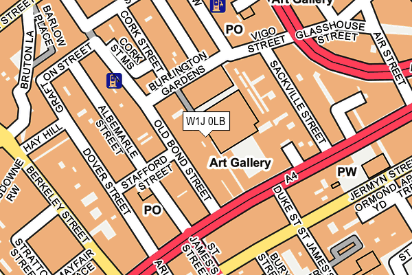 W1J 0LB map - OS OpenMap – Local (Ordnance Survey) W1J 0LB map - OS OpenMap – Local (Ordnance Survey)