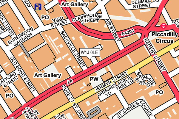 W1J 0LE map - OS OpenMap – Local (Ordnance Survey) W1J 0LE map - OS OpenMap – Local (Ordnance Survey)