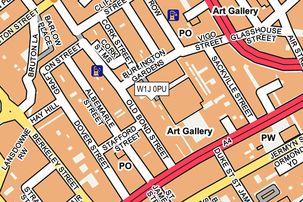 W1J 0PU map - OS OpenMap – Local (Ordnance Survey) W1J 0PU map - OS OpenMap – Local (Ordnance Survey)