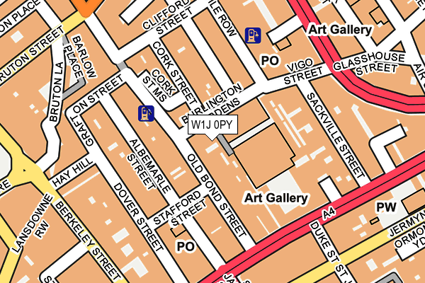 W1J 0PY map - OS OpenMap – Local (Ordnance Survey) W1J 0PY map - OS OpenMap – Local (Ordnance Survey)