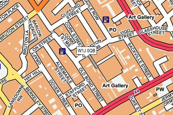 W1J 0QB map - OS OpenMap – Local (Ordnance Survey) W1J 0QB map - OS OpenMap – Local (Ordnance Survey)
