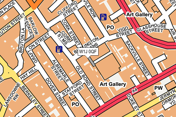 W1J 0QF map - OS OpenMap – Local (Ordnance Survey) W1J 0QF map - OS OpenMap – Local (Ordnance Survey)