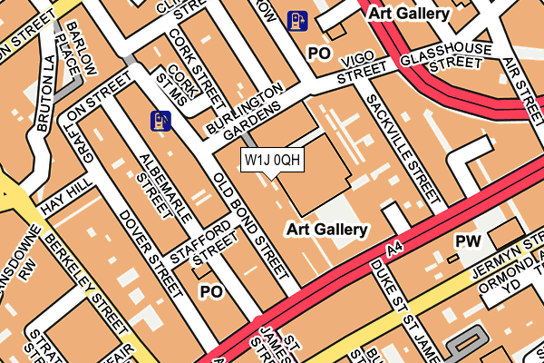 W1J 0QH map - OS OpenMap – Local (Ordnance Survey) W1J 0QH map - OS OpenMap – Local (Ordnance Survey)