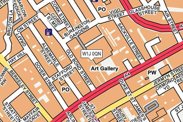W1J 0QN map - OS OpenMap – Local (Ordnance Survey) W1J 0QN map - OS OpenMap – Local (Ordnance Survey)