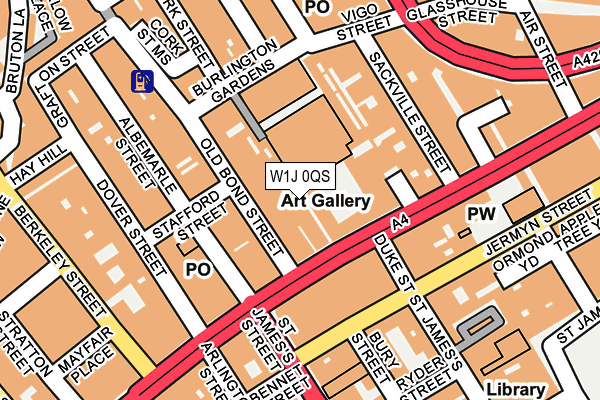 W1J 0QS map - OS OpenMap – Local (Ordnance Survey) W1J 0QS map - OS OpenMap – Local (Ordnance Survey)