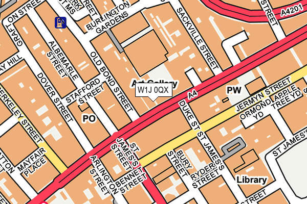 W1J 0QX map - OS OpenMap – Local (Ordnance Survey) W1J 0QX map - OS OpenMap – Local (Ordnance Survey)