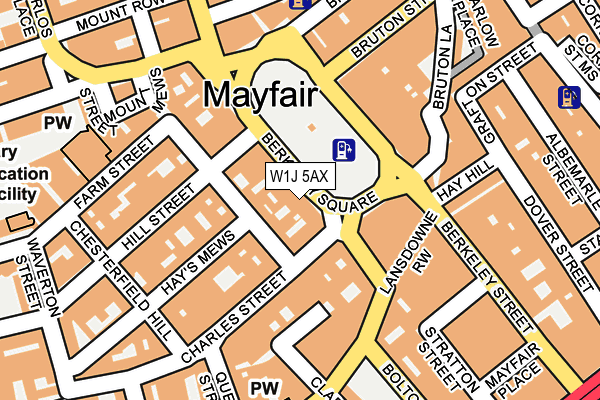 W1J 5AX map - OS OpenMap – Local (Ordnance Survey) W1J 5AX map - OS OpenMap – Local (Ordnance Survey)