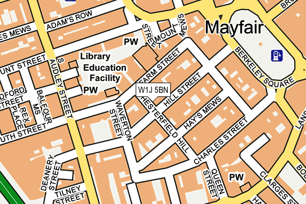 W1J 5BN map - OS OpenMap – Local (Ordnance Survey) W1J 5BN map - OS OpenMap – Local (Ordnance Survey)