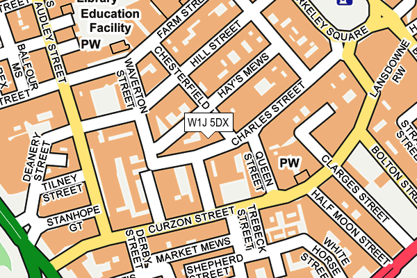W1J 5DX map - OS OpenMap – Local (Ordnance Survey) W1J 5DX map - OS OpenMap – Local (Ordnance Survey)