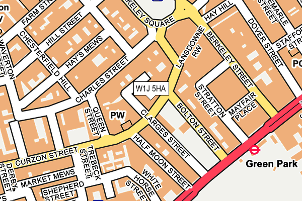 W1J 5HA map - OS OpenMap – Local (Ordnance Survey) W1J 5HA map - OS OpenMap – Local (Ordnance Survey)