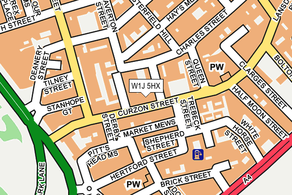 W1J 5HX map - OS OpenMap – Local (Ordnance Survey) W1J 5HX map - OS OpenMap – Local (Ordnance Survey)
