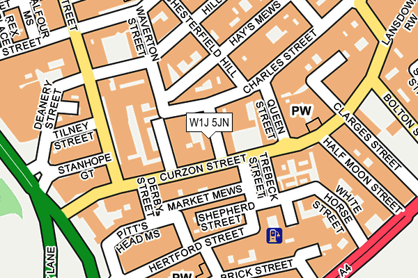 W1J 5JN map - OS OpenMap – Local (Ordnance Survey) W1J 5JN map - OS OpenMap – Local (Ordnance Survey)