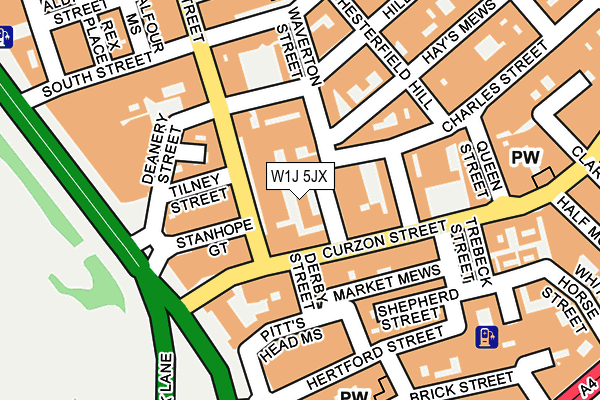 W1J 5JX map - OS OpenMap – Local (Ordnance Survey) W1J 5JX map - OS OpenMap – Local (Ordnance Survey)