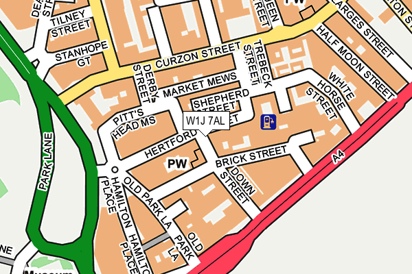 W1J 7AL map - OS OpenMap – Local (Ordnance Survey) W1J 7AL map - OS OpenMap – Local (Ordnance Survey)