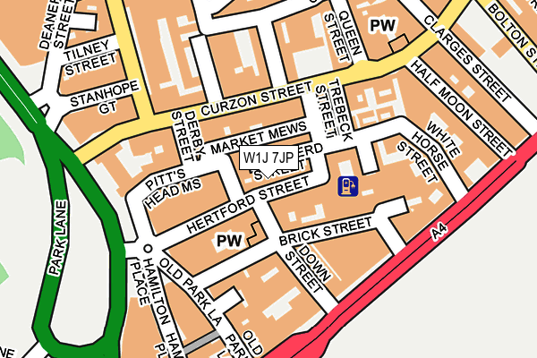 W1J 7JP map - OS OpenMap – Local (Ordnance Survey) W1J 7JP map - OS OpenMap – Local (Ordnance Survey)