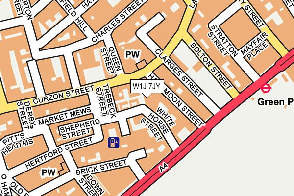 W1J 7JY map - OS OpenMap – Local (Ordnance Survey) W1J 7JY map - OS OpenMap – Local (Ordnance Survey)