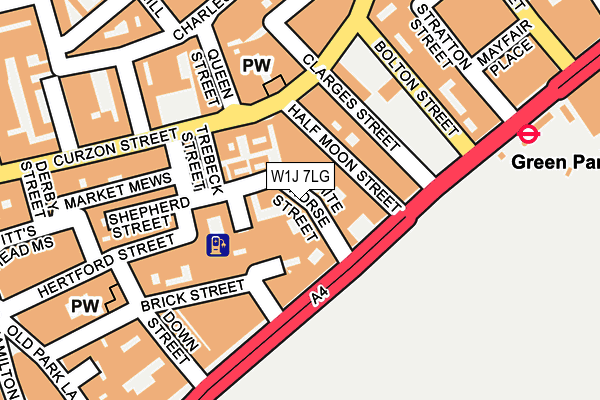 W1J 7LG map - OS OpenMap – Local (Ordnance Survey) W1J 7LG map - OS OpenMap – Local (Ordnance Survey)