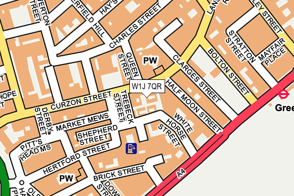 W1J 7QR map - OS OpenMap – Local (Ordnance Survey) W1J 7QR map - OS OpenMap – Local (Ordnance Survey)