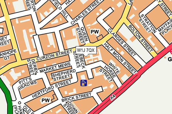 W1J 7QX map - OS OpenMap – Local (Ordnance Survey) W1J 7QX map - OS OpenMap – Local (Ordnance Survey)