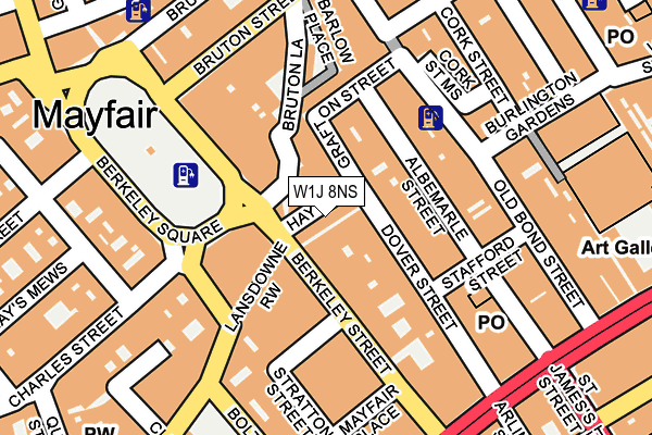 W1J 8NS map - OS OpenMap – Local (Ordnance Survey) W1J 8NS map - OS OpenMap – Local (Ordnance Survey)