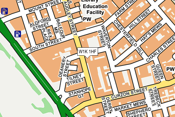 W1K 1HF map - OS OpenMap – Local (Ordnance Survey) W1K 1HF map - OS OpenMap – Local (Ordnance Survey)