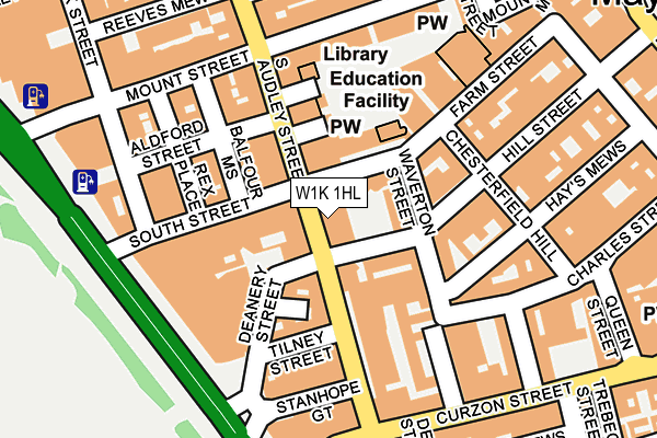 W1K 1HL map - OS OpenMap – Local (Ordnance Survey) W1K 1HL map - OS OpenMap – Local (Ordnance Survey)