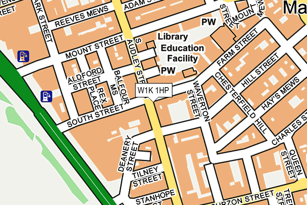 W1K 1HP map - OS OpenMap – Local (Ordnance Survey) W1K 1HP map - OS OpenMap – Local (Ordnance Survey)