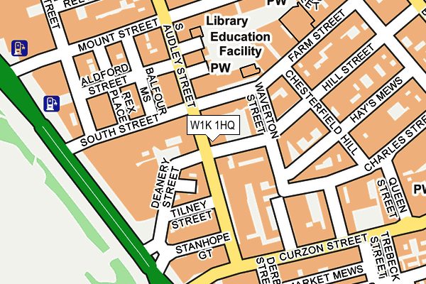 W1K 1HQ map - OS OpenMap – Local (Ordnance Survey) W1K 1HQ map - OS OpenMap – Local (Ordnance Survey)