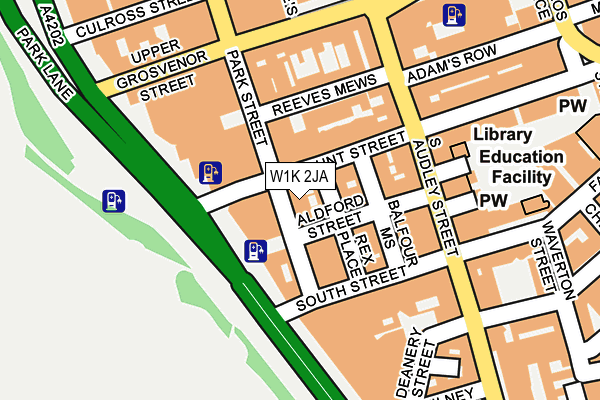 W1K 2JA map - OS OpenMap – Local (Ordnance Survey) W1K 2JA map - OS OpenMap – Local (Ordnance Survey)