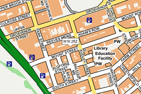 W1K 2RZ map - OS OpenMap – Local (Ordnance Survey) W1K 2RZ map - OS OpenMap – Local (Ordnance Survey)