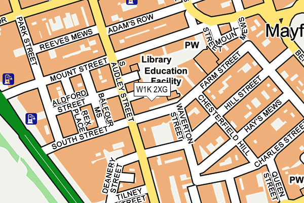 W1K 2XG map - OS OpenMap – Local (Ordnance Survey) W1K 2XG map - OS OpenMap – Local (Ordnance Survey)