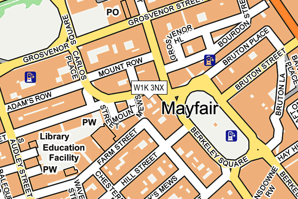 W1K 3NX map - OS OpenMap – Local (Ordnance Survey) W1K 3NX map - OS OpenMap – Local (Ordnance Survey)