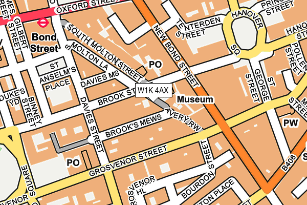 W1K 4AX map - OS OpenMap – Local (Ordnance Survey) W1K 4AX map - OS OpenMap – Local (Ordnance Survey)