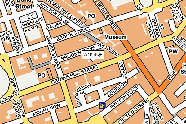 W1K 4QF map - OS OpenMap – Local (Ordnance Survey) W1K 4QF map - OS OpenMap – Local (Ordnance Survey)