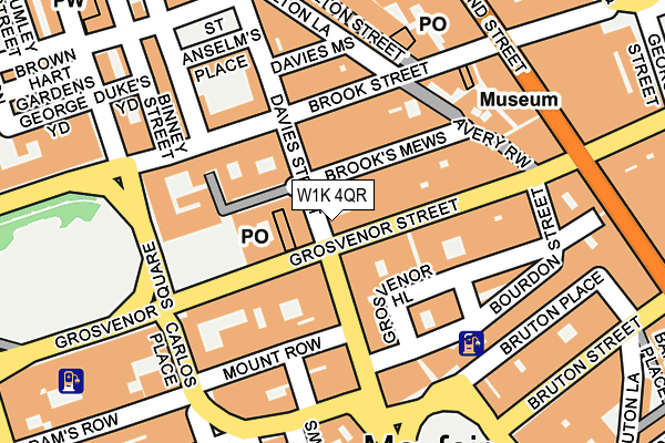 W1K 4QR map - OS OpenMap – Local (Ordnance Survey) W1K 4QR map - OS OpenMap – Local (Ordnance Survey)