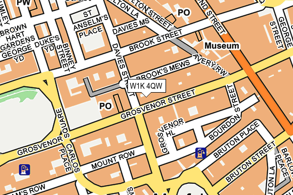 W1K 4QW map - OS OpenMap – Local (Ordnance Survey) W1K 4QW map - OS OpenMap – Local (Ordnance Survey)