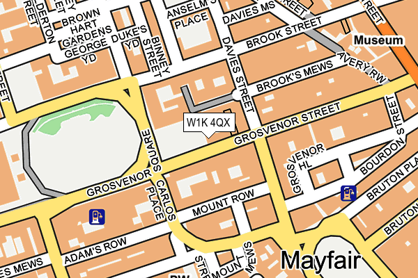 W1K 4QX map - OS OpenMap – Local (Ordnance Survey) W1K 4QX map - OS OpenMap – Local (Ordnance Survey)
