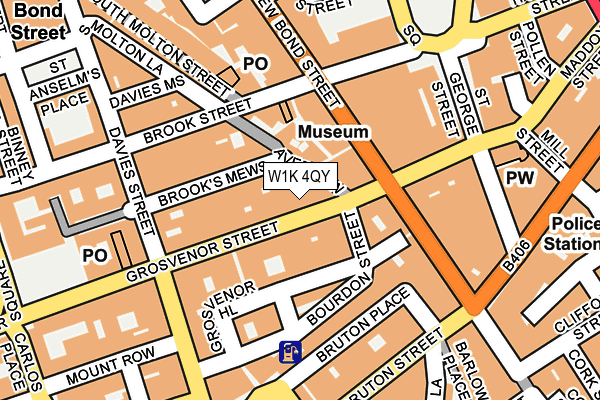 W1K 4QY map - OS OpenMap – Local (Ordnance Survey) W1K 4QY map - OS OpenMap – Local (Ordnance Survey)