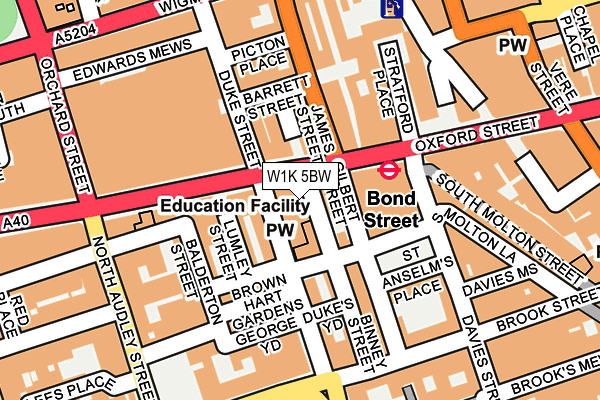 W1K 5BW map - OS OpenMap – Local (Ordnance Survey) W1K 5BW map - OS OpenMap – Local (Ordnance Survey)