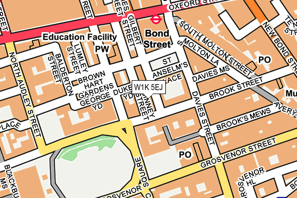 W1K 5EJ map - OS OpenMap – Local (Ordnance Survey) W1K 5EJ map - OS OpenMap – Local (Ordnance Survey)