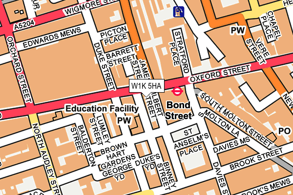 W1K 5HA map - OS OpenMap – Local (Ordnance Survey) W1K 5HA map - OS OpenMap – Local (Ordnance Survey)